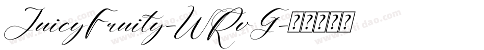 JuicyFruity-WRvG字体转换