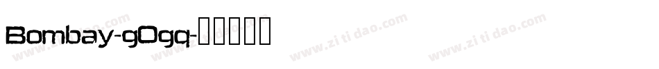 Bombay-g0gq字体转换