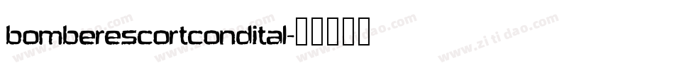 bomberescortcondital字体转换