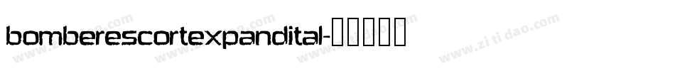 bomberescortexpandital字体转换