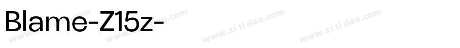 Blame-Z15z字体转换