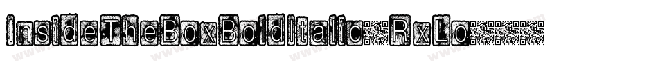 InsideTheBoxBoldItalic-RxLo字体转换