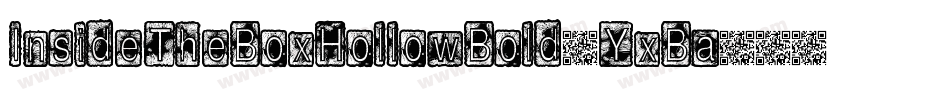 InsideTheBoxHollowBold-YxBa字体转换