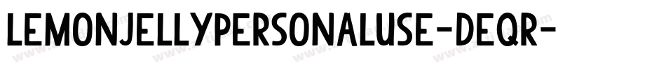 LemonJellyPersonalUse-dEqR字体转换