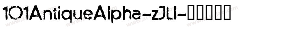 101AntiqueAlpha-zJLl字体转换