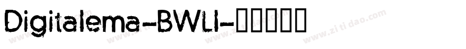 Digitalema-BWLl字体转换