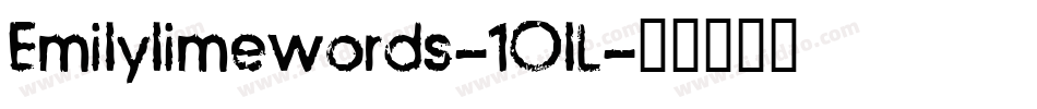 Emilylimewords-10lL字体转换