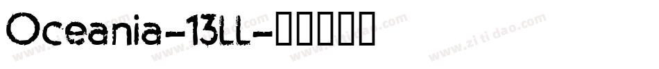 Oceania-13LL字体转换