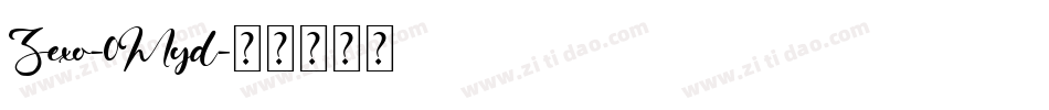 Zexo-0Myd字体转换