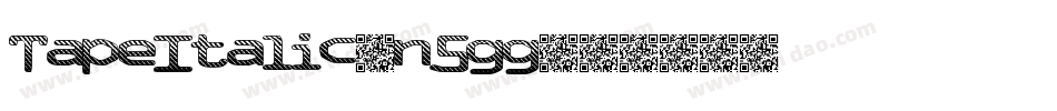 TapeItalic-n5gg字体转换