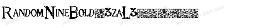 RandomNineBold-3zaL3字体转换