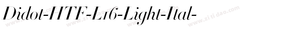 Didot-HTF-L16-Light-Ital字体转换