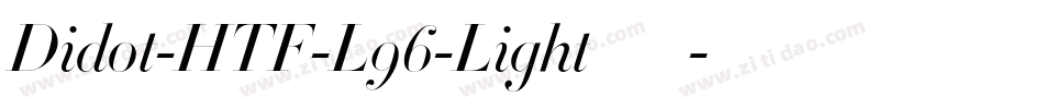 Didot-HTF-L96-Light手机版字体转换