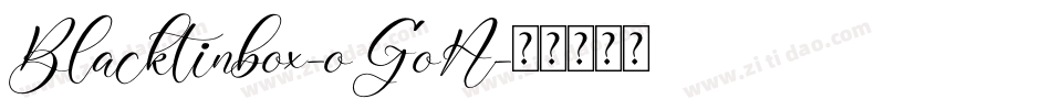 Blacktinbox-oGoA字体转换