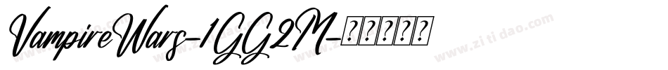 VampireWars-1GG2M字体转换