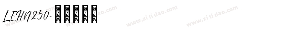 LEHN250字体转换
