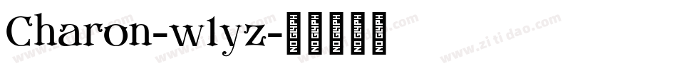 Charon-w1yz字体转换