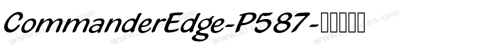 CommanderEdge-P587字体转换