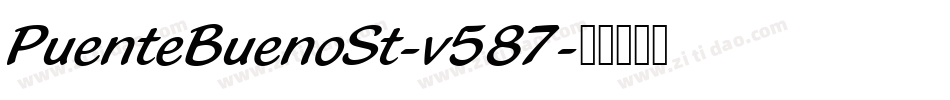PuenteBuenoSt-v587字体转换
