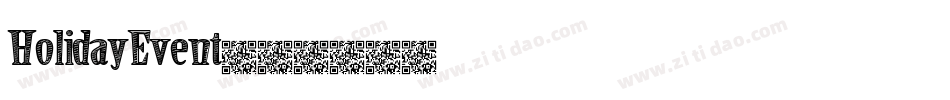 HolidayEvent字体转换