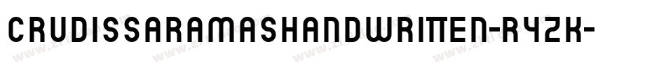 CruDissaramasHandWritten-rYzK字体转换