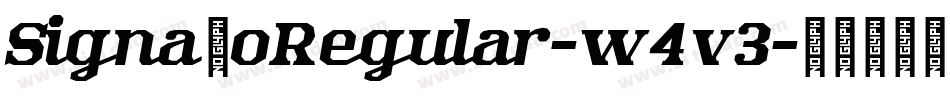 SignatoRegular-w4v3字体转换 SignatoRegular-w4v3字体转换