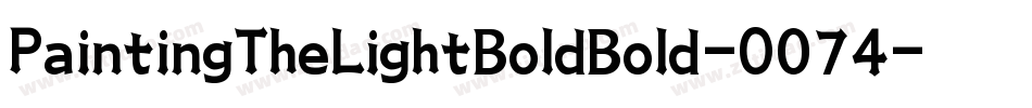 PaintingTheLightBoldBold-O074字体转换