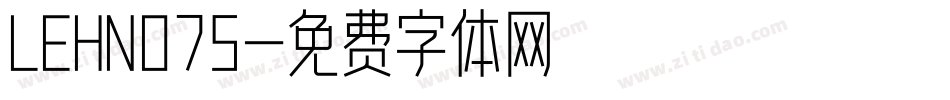 LEHN075字体转换