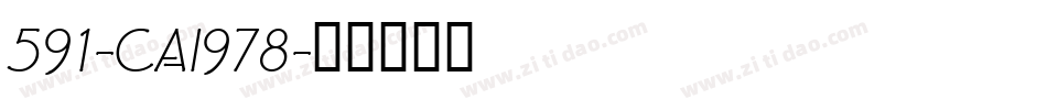 591-CAI978字体转换