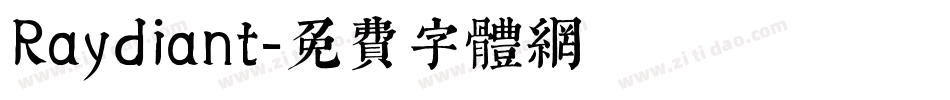Raydiant字体转换