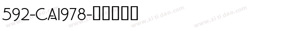 592-CAI978字体转换