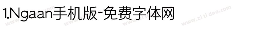 1.Ngaan手机版字体转换