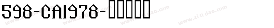 598-CAI978字体转换