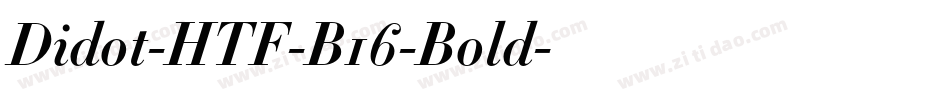 Didot-HTF-B16-Bold字体转换