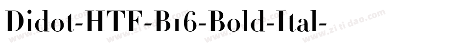 Didot-HTF-B16-Bold-Ital字体转换