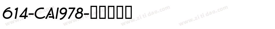614-CAI978字体转换
