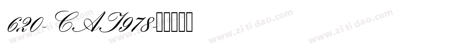 620-CAI978字体转换