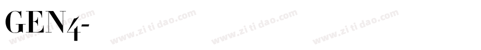 GEN4字体转换