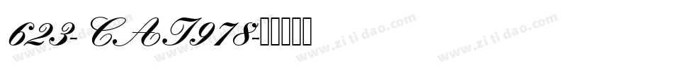 623-CAI978字体转换