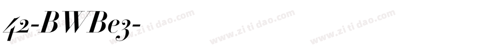 42-BWBe3字体转换