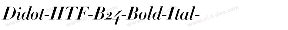 Didot-HTF-B24-Bold-Ital字体转换