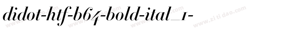 didot-htf-b64-bold-ital_1字体转换