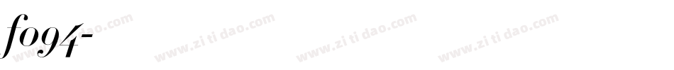 f094字体转换