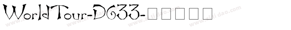 WorldTour-D633字体转换
