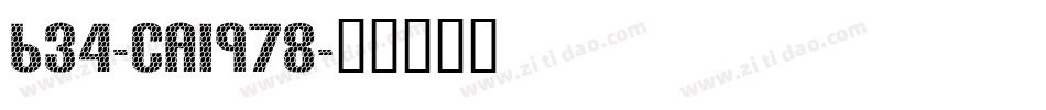 634-CAI978字体转换
