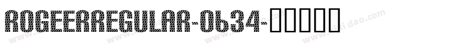 RogeerRegular-o634字体转换