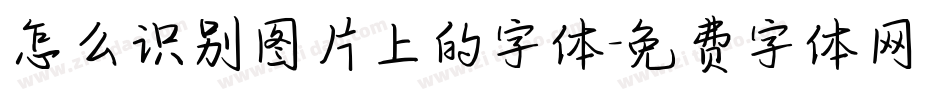 怎么识别图片上的字体字体转换