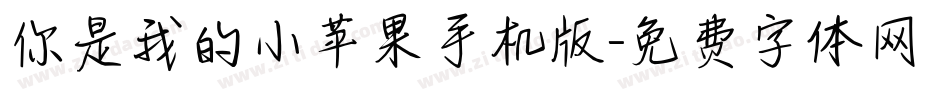 你是我的小苹果手机版字体转换
