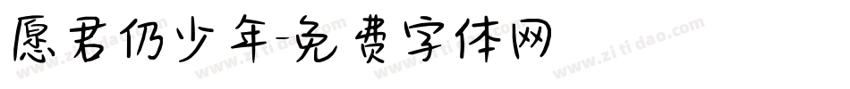 愿君仍少年字体转换