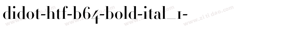 didot-htf-b64-bold-ital_1字体转换